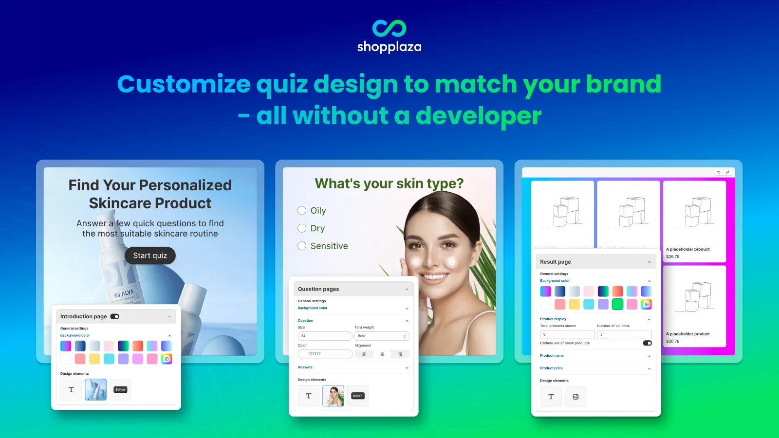 Matching the quiz design to the brand