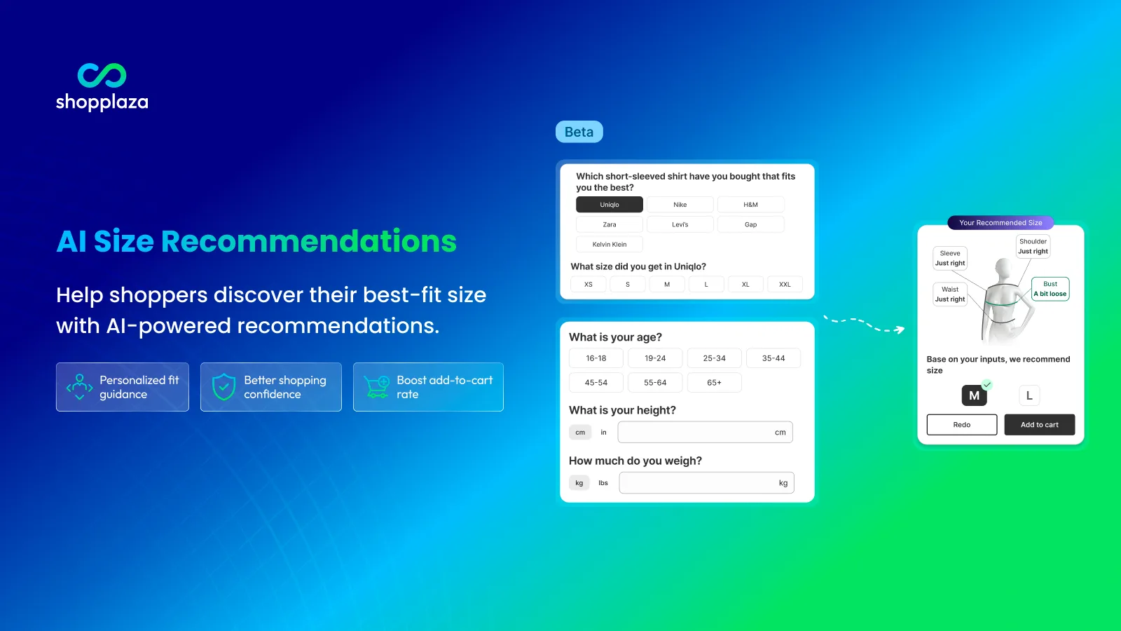 AI size recommendations