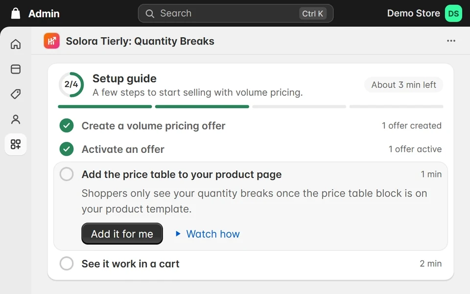 Placing the block in the theme editor